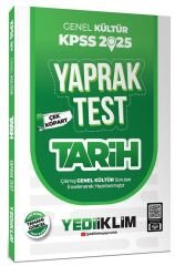 Yediiklim 2025 KPSS Tarih Yaprak Test Yediiklim Yayınları