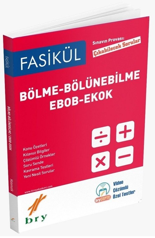 Birey Bölme Bölünebilme EBOB EKOK Fasikül Çıkabilecek Sorular Birey Yayınları