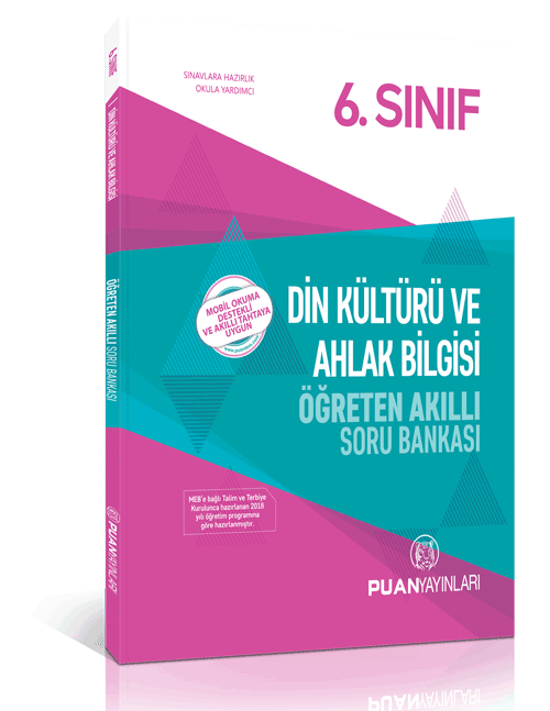 Puan 6. Sınıf Din Kültürü ve Ahlak Bilgisi Öğreten Akıllı Soru Bankası Puan Yayınları