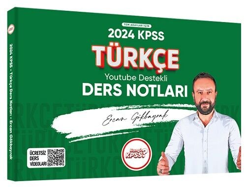 Hangi KPSS 2024 KPSS Türkçe YouTube Destekli Ders Notları - Ercan Gökbayrak Hangi KPSS Yayınları