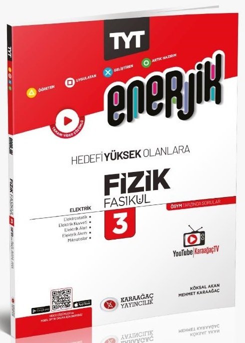 Karaağaç YKS TYT Fizik Enerjik Elektrik Fasikülü-3 Video Çözümlü Karaağaç Yayınları