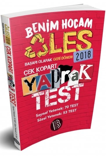 Benim Hocam 2018 ALES Yaprak Test Benim Hocam Yayınları