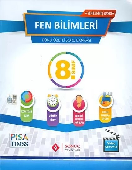 Sonuç 8. Sınıf Fen Bilimleri Konu Özetli Soru Bankası Sonuç Yayınları