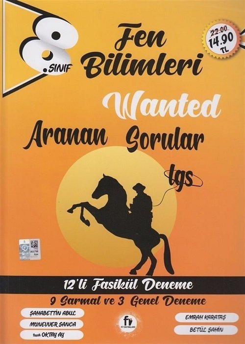 Fi Yayınları 8. Sınıf LGS Fen Bilimleri Wanted Aranan Sorular 12 Deneme Fi Yayınları