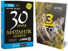 SÜPER FİYAT - Pegem 2022 KPSS Matematik-Geometri 30 + Uzman GYGK 3 Deneme 2 li Set Pegem + uzman Kariyer Yayınları