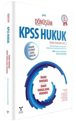 Umuttepe 2018 KPSS DÖNÜŞÜM İdare Hukuku İdari Yargılama Hukuku Çıkmış Sorular Çözümlü Umuttepe Yayınları