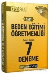 Pegem 2020 ÖABT Beden Eğitimi Öğretmenliği 7 Deneme Çözümlü Pegem Akademi Yayınları