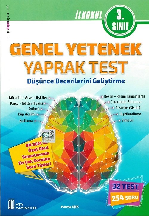 Ata Yayıncılık 3. Sınıf Genel Yetenek Yaprak Test Ata Yayıncılık