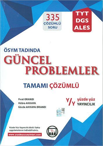 Yüzde Yüz YKS TYT DGS ALES ÖSYM Tadında Güncel Problemler Çözümlü Yüzde Yüz Yayınları