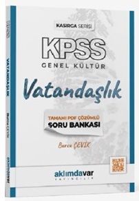 SÜPER FİYAT - Aklımdavar KPSS Vatandaşlık Kasırga Soru Bankası PDF Çözümlü - Burcu Çevik Aklımdavar Yayıncılık