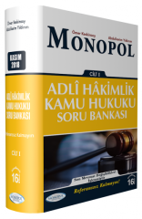 SÜPER FİYAT - Monopol Adli Hakimlik Kamu Hukuku Soru Bankası Cilt-1 16. Baskı Monopol Yayınları