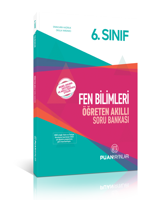 SÜPER FİYAT - Puan 6. Sınıf Fen Bilimleri Öğreten Akıllı Soru Bankası Puan Yayınları