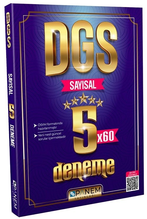 Panem DGS Sayısal Yetenek 5 Deneme PDF Çözümlü Panem Yayınları