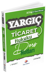 Dizgi Kitap 2024 YARGIÇ HMGS Hakimlik Ticaret Hukuku Ders Notları - Mustafa Dinçdemir, Ufuk Arslan Dizgi Kitap