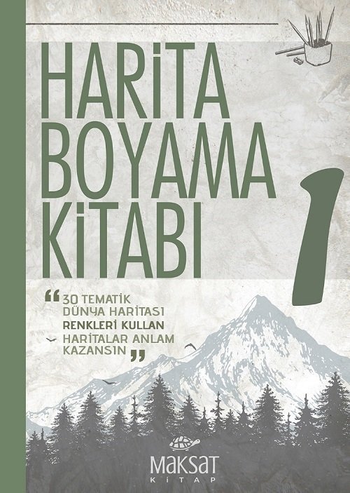 Harita Boyama Kitabı Haboki Dünya Serisi-1 Maksat Kitap