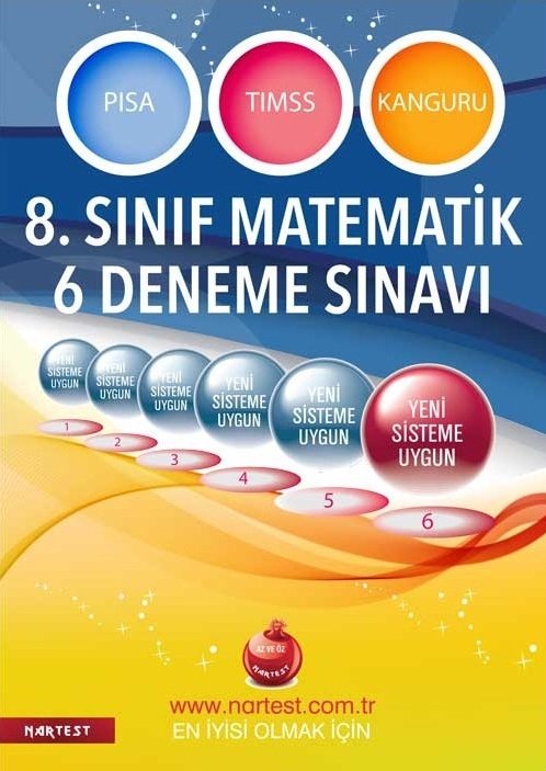 Nartest 8. Sınıf Matematik 6 Deneme Nartest Yayınları