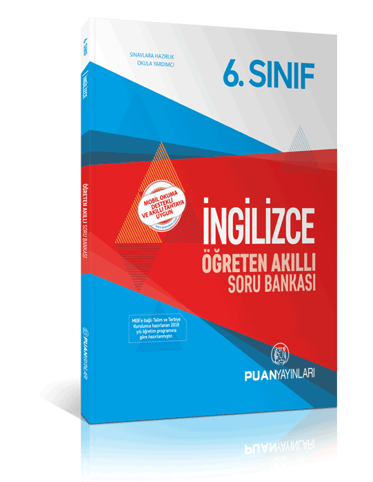 Puan 6. Sınıf İngilizce Öğreten Akıllı Soru Bankası Puan Yayınları