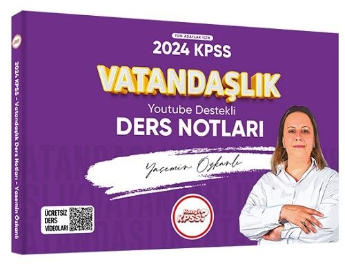 Hangi KPSS 2024 KPSS Vatandaşlık YouTube Destekli Ders Notları - Yasemin Çakıraslan Özkanlı Hangi KPSS Yayınları