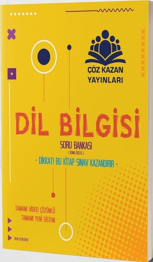 Çöz Kazan YKS TYT Dil Bilgisi Soru Bankası Çöz Kazan Yayınları