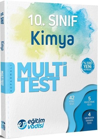 SÜPER FİYAT - Eğitim Vadisi 10. Sınıf Kimya Multi Test Soru Bankası Eğitim Vadisi Yayınları