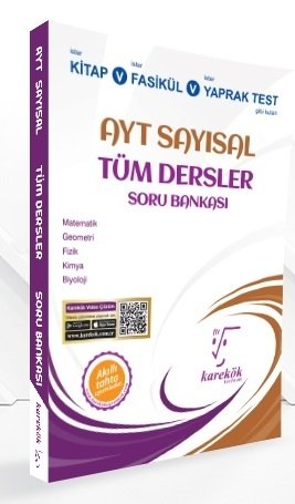 Karekök YKS AYT Sayısal Tüm Dersler Soru Bankası Karekök Yayınları