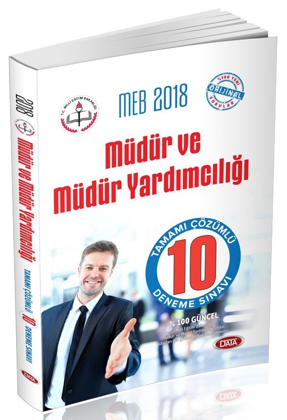 Data 2018 MEB Müdür ve Müdür Yardımcılığı 10 Deneme Çözümlü Data Yayınları