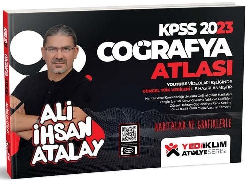 Yediiklim 2023 KPSS Haritalar ve Grafiklerle Coğrafya Atlası Atölye Serisi Yediiklim Yayınları