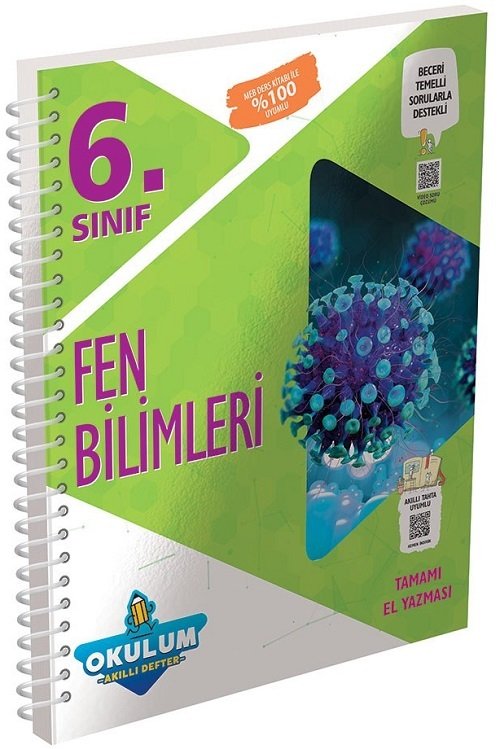 Murat 6. Sınıf Fen Bilimleri Okulum Akıllı Defter Murat Yayınları