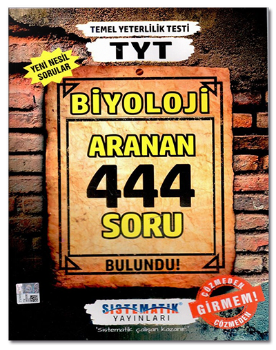 Sistematik YKS TYT Biyoloji Aranan 444 Soru Bankası Sistematik Yayınları