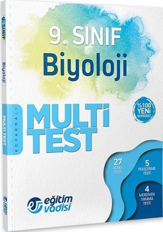 SÜPER FİYAT - Eğitim Vadisi 9. Sınıf Biyoloji Multi Test Soru Bankası Eğitim Vadisi Yayınları