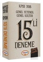 Yediiklim 2018 KPSS Genel Yetenek Genel Kültür 15 li Deneme Çözümlü Yediiklim Yayınları