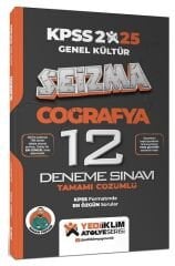 Yediiklim 2025 KPSS Coğrafya Seizma Atölye 12 Deneme Çözümlü - Hakan Topcan Yediiklim Yayınları