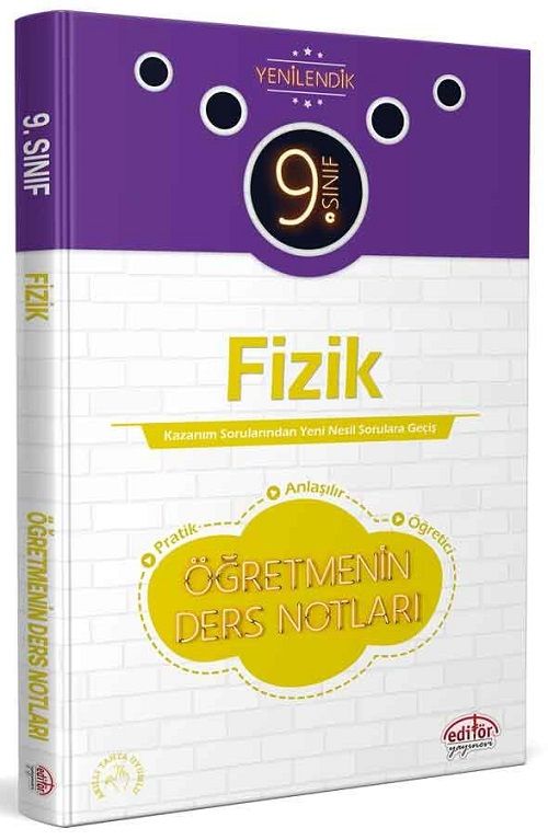 Editör 9. Sınıf Fizik Öğretmenin Ders Notları Hızlı Editör Yayınları