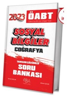 CBA Yayınları 2023 ÖABT Sosyal Bilgiler Coğrafya Soru Bankası Çözümlü - Kemal Arslan, Ahmet Çelen CBA Yayınları