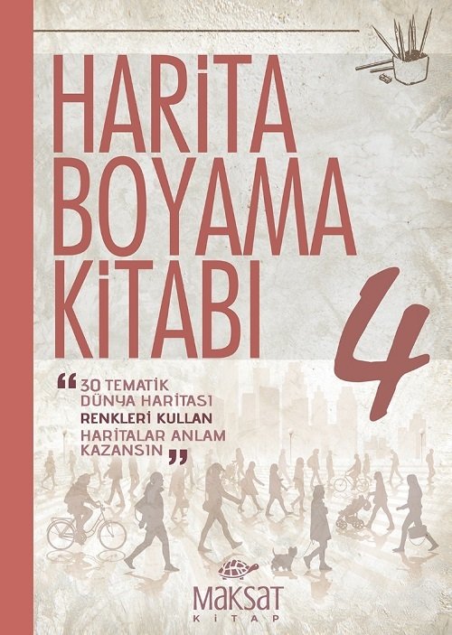 Harita Boyama Kitabı Haboki Dünya Serisi-4 Maksat Kitap