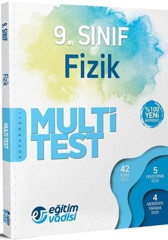 SÜPER FİYAT - Eğitim Vadisi 9. Sınıf Fizik Multi Test Soru Bankası Eğitim Vadisi Yayınları