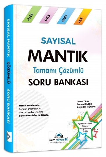 İrem KPSS ALES DGS Sayısal Mantık Soru Bankası Çözümlü İrem Yayıncılık