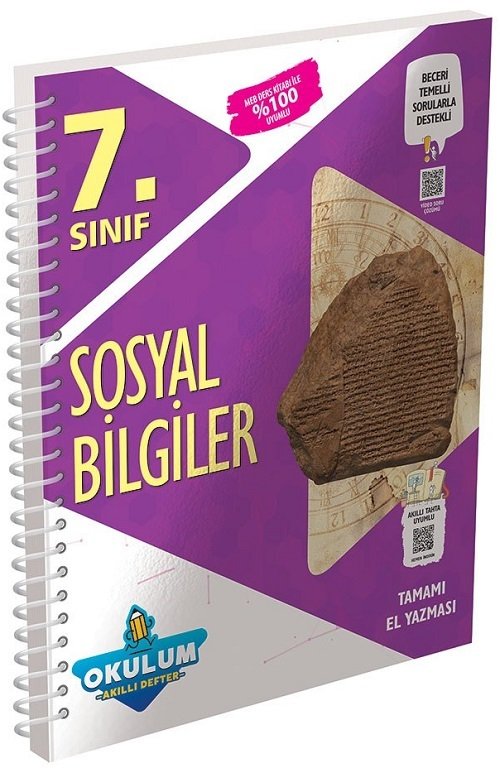 Murat 7. Sınıf Sosyal Bilgiler Okulum Akıllı Defter Murat Yayınları