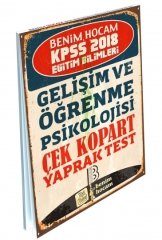 Benim Hocam 2018 KPSS Gelişim ve Öğrenme Psikolojisi Yaprak Test Çek Kopart Benim Hocam Yayınları