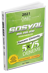 Tercih Akademi 2021 ÖABT Sosyal Bilgiler Öğretmenliği 5x75 Deneme Çözümlü - İbrahim Ulaş Baldemir Tercih Akademi Yayınları