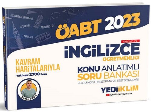 Yediiklim 2023 ÖABT İngilizce Kavram Haritalarıyla Konu Anlatımlı Soru Bankası Yediiklim Yayınları