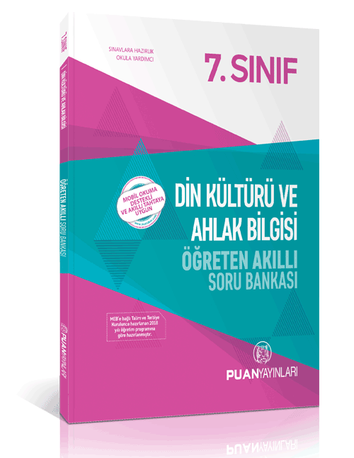 Puan 7. Sınıf Din Kültürü ve Ahlak Bilgisi Öğreten Akıllı Soru Bankası Puan Yayınları