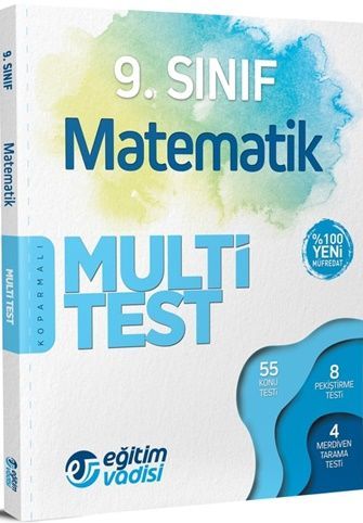 SÜPER FİYAT - Eğitim Vadisi 9. Sınıf Matematik Multi Test Soru Bankası Eğitim Vadisi Yayınları