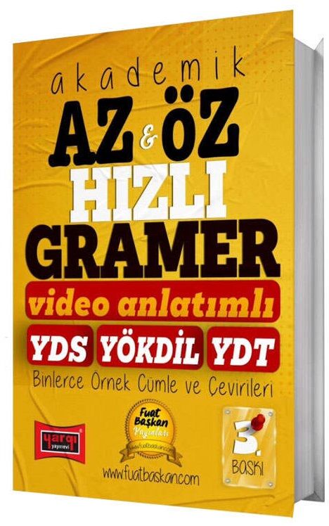 Yargı YDS YÖKDİL YDT Az ve Öz Hızlı Gramer Video Anlatımlı - Fuat Başkan Yargı Yayınları