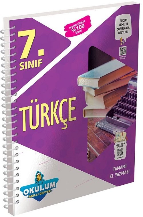 Murat 7. Sınıf Türkçe Okulum Akıllı Defter Murat Yayınları