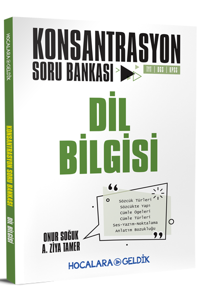 SÜPER FİYAT - Hocalara Geldik YKS TYT DGS KPSS Dil Bilgisi Konsantrasyon Soru Bankası Hocalara Geldik Yayınları