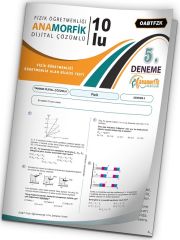 Anamorfik 2023 ÖABT Fizik Öğretmenliği Türkiye Geneli Deneme 5. Kitapçık Dijital Çözümlü Anamorfik Yayınları