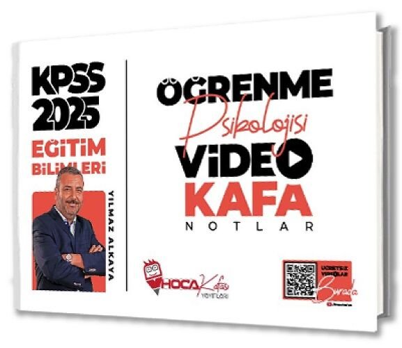 Hoca Kafası 2025 KPSS Eğitim Bilimleri Öğrenme Psikolojisi Video Kafa Notlar - Yılmaz Alkaya Hoca Kafası Yayınları