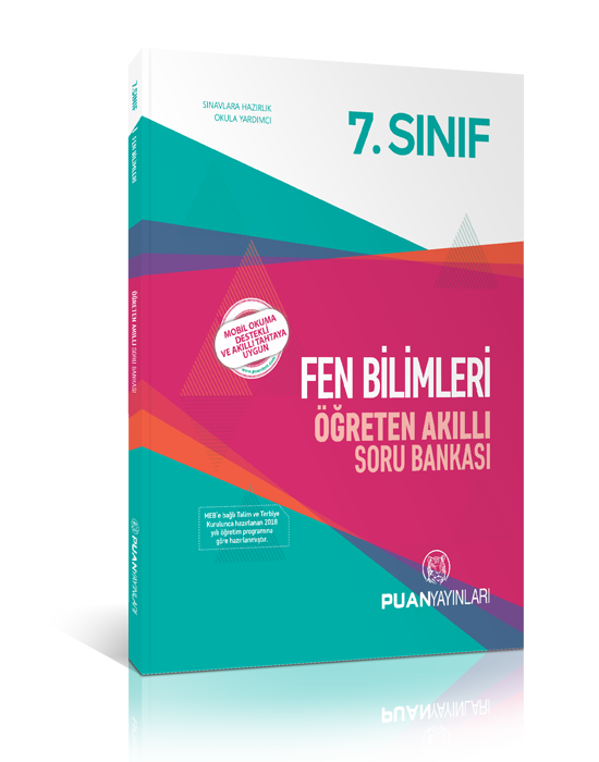 SÜPER FİYAT - Puan 7. Sınıf Fen Bilimleri Öğreten Akıllı Soru Bankası Puan Yayınları