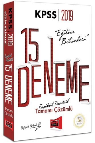 SÜPER FİYAT - Yargı 2019 KPSS Eğitim Bilimleri 15 Deneme Çözümlü Fasikül Yargı Yayınları